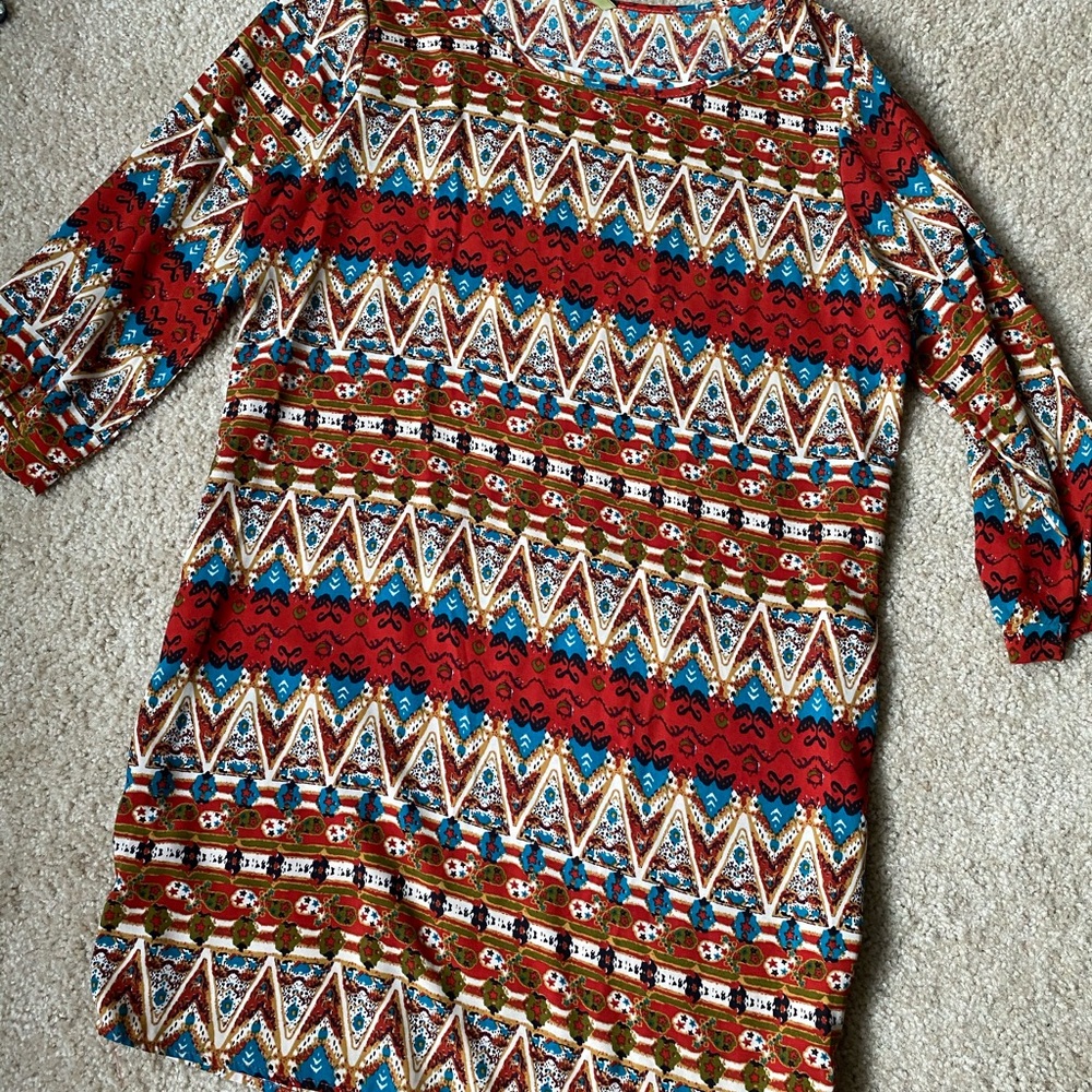 Boho thigh length dress